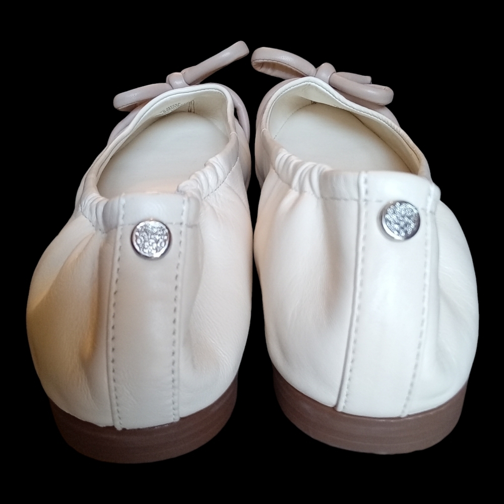 Vince Camuto Maysa Leather Bow Ballet Flats Women Size 8 - Picture 5 of 16